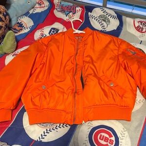 Zara Kids Vibrant Orange Puffer Jacket